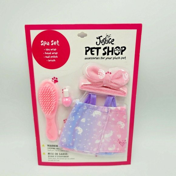 Justice Toys Justice Pet Shop Spa Set Brush Nail Polish Head Spa
